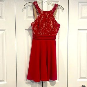 Speechless Red mini dress juniors size 3 red NWT